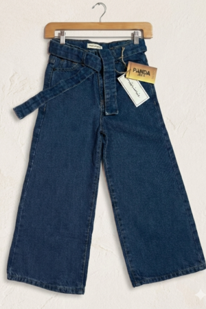 Girls Stylish Wide Legs Long Steps Denim