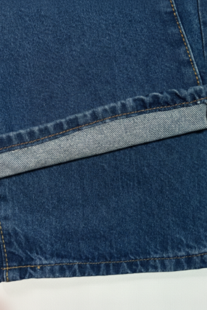 Girls Stylish Wide Legs Long Steps Denim