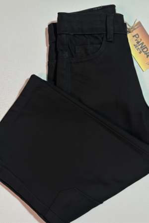 Wide Legs Black Cargo Jeans