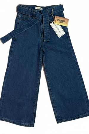 Girls Stylish Wide Legs Long Steps Denim