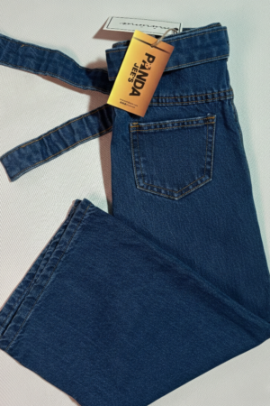 Girls Stylish Wide Legs Long Steps Denim