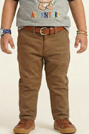 Baby Boy Cotton Pant-camel color
