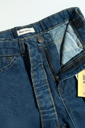 Girls Stylish Wide Legs Long Steps Denim