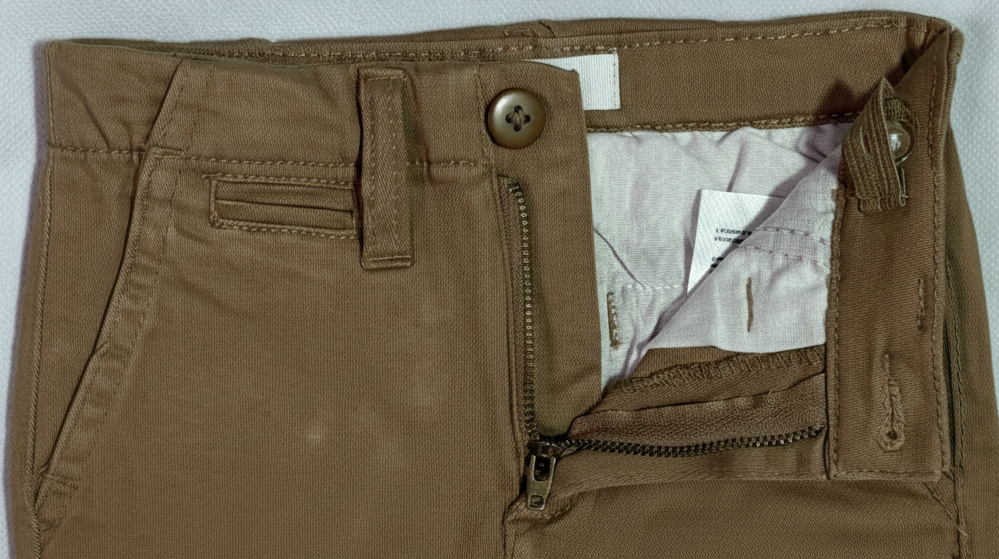 Baby Boy Cotton Pant-camel color - Image 3