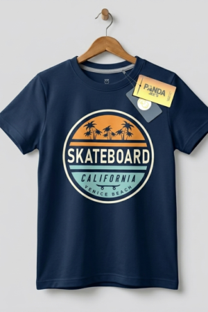 Branded Boys Blue ''Skateboard'' 'Printed' Boys T-Shirt