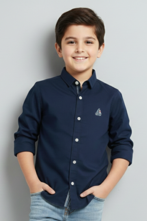 Navy Blue Formal boys Shirt