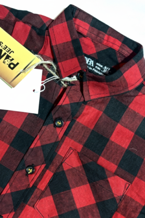 Red & Black Checkered Casual Shirt