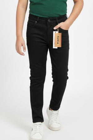 Jet black Boys Denim Jeans Pant