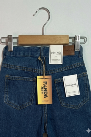 Girls Stylish Wide Legs Long Steps Denim