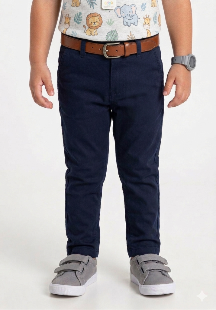 Baby Boy Cotton Pant Blue color