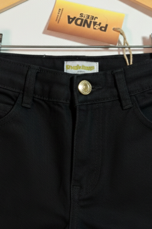 Wide Legs Black Cargo Jeans