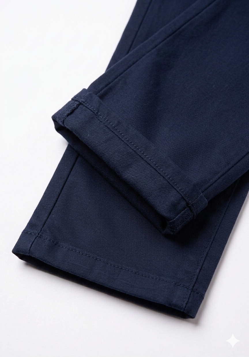 Baby Boy Cotton Pant Blue color - Image 3