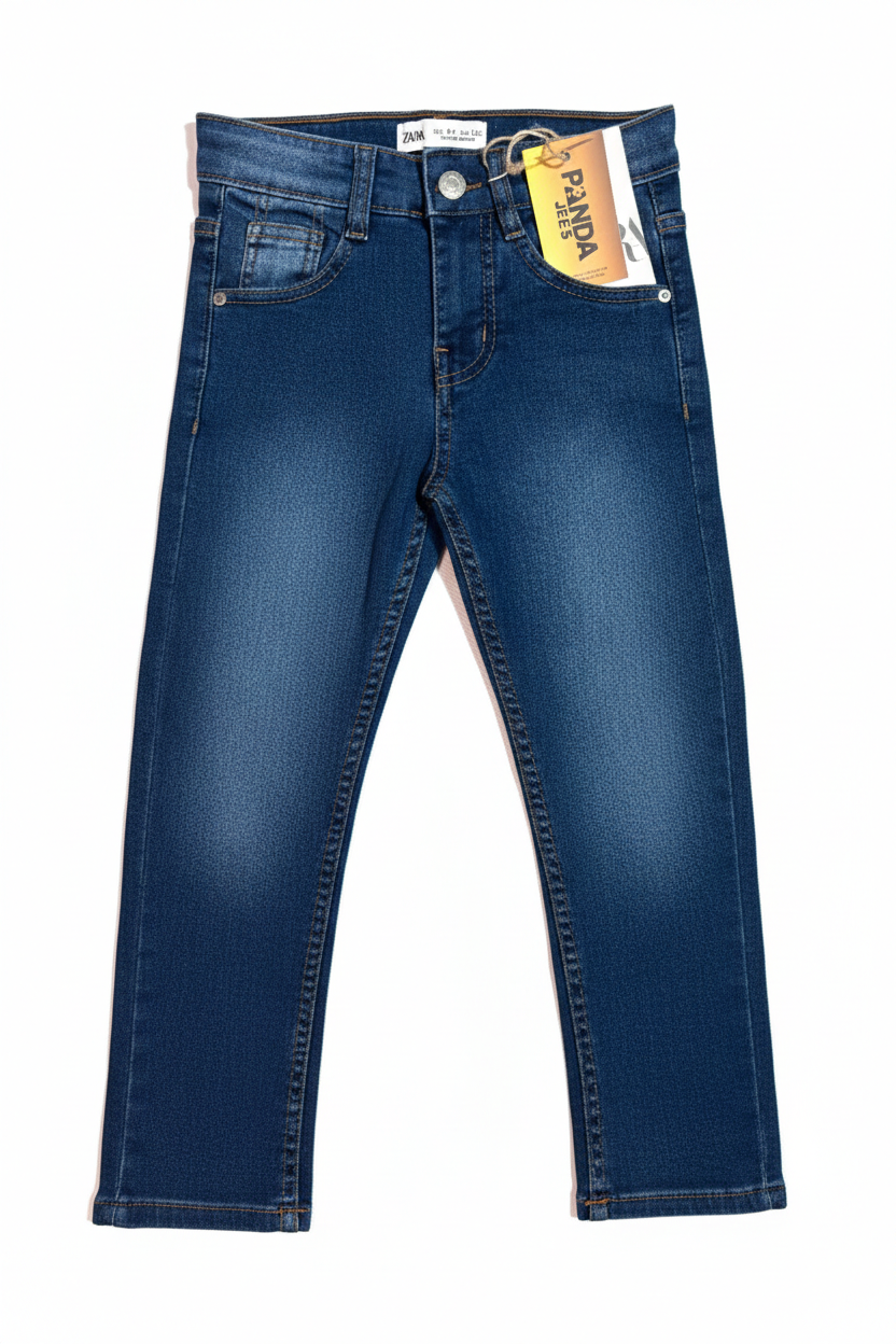 Mid Blue Trendy & Cool Look Denim Jeans for Boys - Image 2