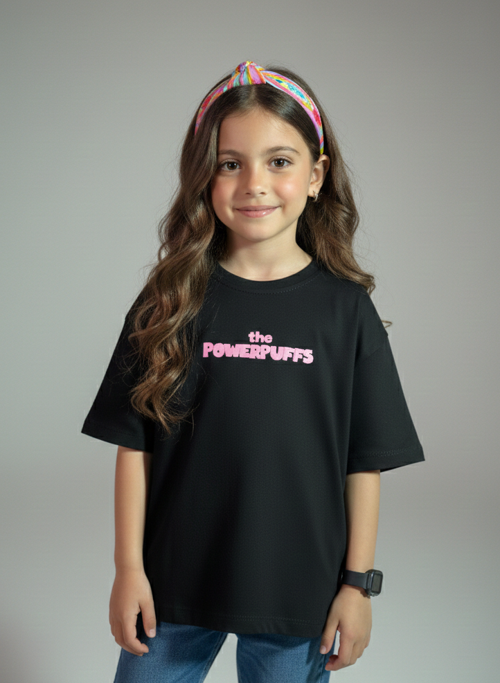 Branded Baggy Style T-Shirt "Powerpuff Girls" Print