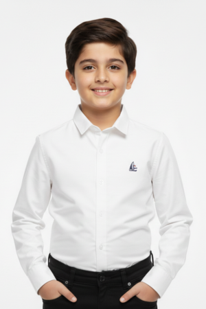White Formal boys Shirt