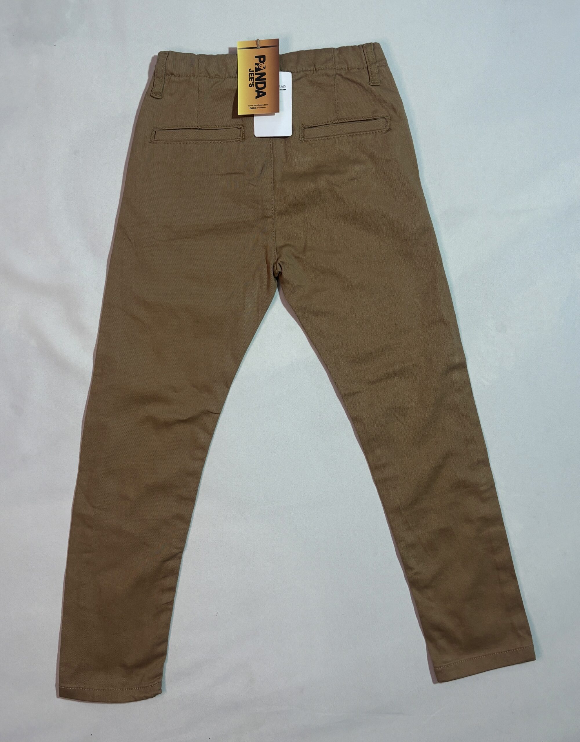 Baby Boy Cotton Pant-camel color - Image 4